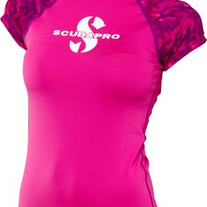 Lycrové Triko Scubapro Rash Guard Flamingo Upf50 Krátký Rukáv Dámské L