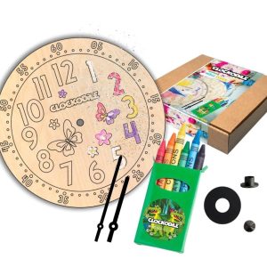 Set k výrobě nástěnných hodin s motýlky CLOCKODILE CREATIVE Butterflies CCT0021