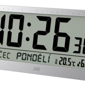JVD RB9359.2 – Digitální hodiny řízené signálem s českým názvem dne