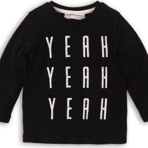 Tričko chlapecké s dlouhým rukávem, Minoti, YAY 1, černá – 80/86 | 12-18m