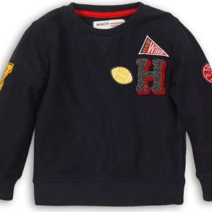 Mikina chlapecká, Minoti, SCHOOL 1, modrá – 80/86 | 12-18m