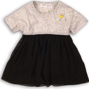 Šaty dívčí s dlouhým rukávem, Minoti, TWIST 12, černá – 92/98 | 2/3let