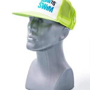 Born To Swim Kšiltovka Trucker Mesh Cap Modro,  Bílá