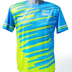 Born To Swim Pánské Tričko Coolmax Modro,  Zelenám