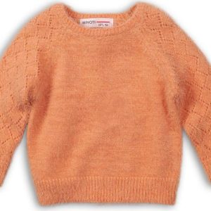 Svetr dívčí, Minoti, ENCHANTED 11, oranžová – 92/98 | 2/3let