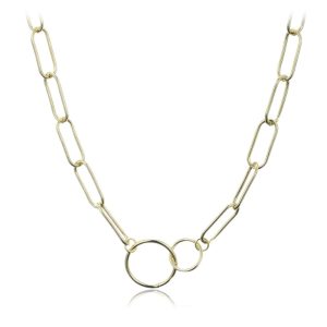 MINET Pozlacený stříbrný náhrdelník v italském stylu