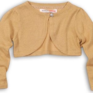 Svetr dívčí bolerko, Minoti, WONDER 6, zlatá – 92/98 | 2/3let
