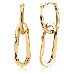 MINET Moderní zlaté náušnice Au 585/1000 1,90g