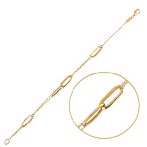 MINET Elegantní zlatý náramek Au 585/1000 2,20g