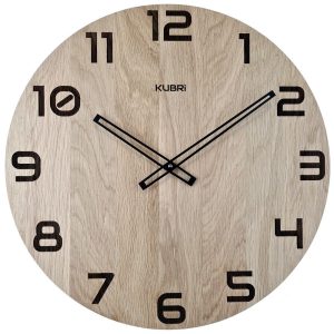 KUBRi 0095 – dubové hodiny české výroby o průměru 44 cm
