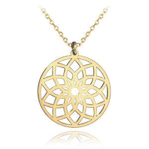 MINET Zlatý náhrdelník květ života Au 585/1000 1,45g