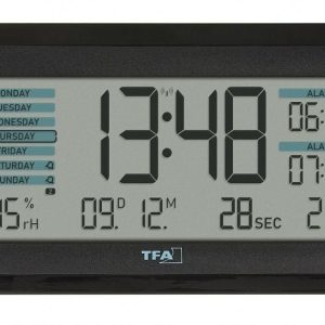 TFA 60.2562.01.GB – Rádiem řízený digitální budík s automatickým podsvícením BOXX2