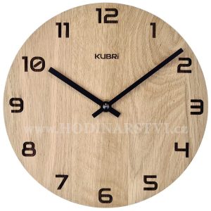 KUBRi 0058A – Dubové hodiny české výroby s výraznými čísly