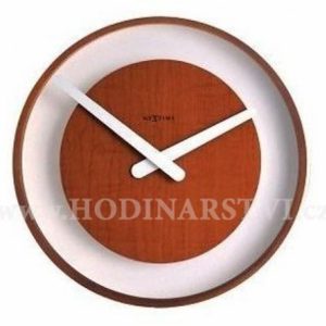 Hodiny NEXTIME 3046br 30cm Wood loop