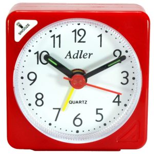 Adler RE03 červený – malý budíček s osvětlením