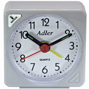 Adler RE03 šedý – malý budíček s osvětlením