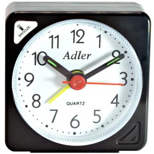 Adler RE03 černý – malý budíček s osvětlením