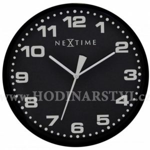 Hodiny NEXTIME 3053zw 35cm Dash black