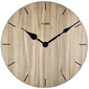 KUBRi 0120 – obrovské dubové hodiny české výroby o průměru 60 cm