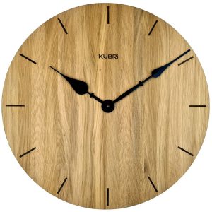 KUBRi 0122 – obrovské dubové hodiny české výroby o průměru 60 cm