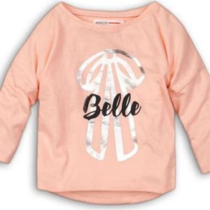 Tričko dívčí s dlouhým rukávem, Minoti, GDIP 1, růžová – 68/80 | 6-12m