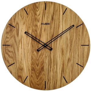 KUBRi 0096 – dubové hodiny české výroby o průměru 44 cm