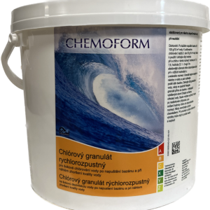 Chlorový granulát rychlorozpustný 3kg – chloršok, Chlór granulát, CHEMOFORM