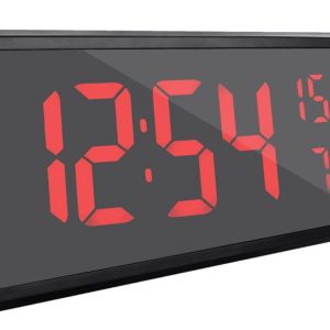 JVD DH308.1 – Stále svítící digitální hodiny s vynikající čitelností a měřením teploty a vlhkosti