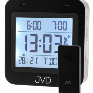 JVD RB3552.2 – Budík řízený signálem se dvěma budícími časy a venkovní teplotou