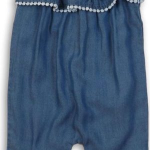 Overal dívčí na ramínka, Minoti, lemon 6, modrá – 56/62 | 0-3m