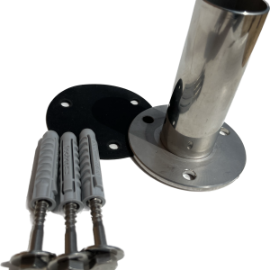 Vagnerpool Kotvení do dlažby pro bazénový žebřík – nerezová příruba – 1ks