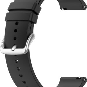 LAVVU LS00B22 Černý silikonový řemínek na hodinky – 22