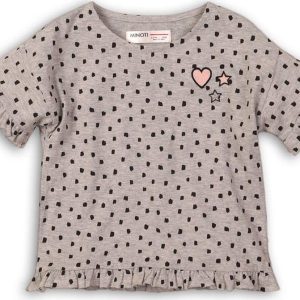 Tričko dívčí s krátkým rukávem, Minoti, LIFE 8, šedá – 92/98 | 2/3let