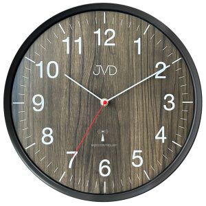 JVD RH17.3 – Hodiny řízené signálem se dekorem dřeva