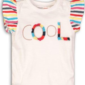 Tričko dívčí s krátkým rukávem, Minoti, Funhouse 2, bílá – 80/86 | 12-18m