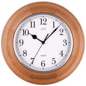 JVD NS27043.68 – dřevěné hodiny s tichým chodem