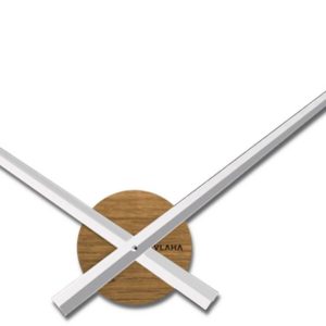 VLAHA VCT1046 – Dubové hodiny MINIMAL vyrobené v Čechách se stříbrnými ručkami