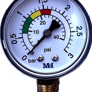 Vagnerpool Manometr pro bazénové pískové filtrace – boční vývod 1/4"