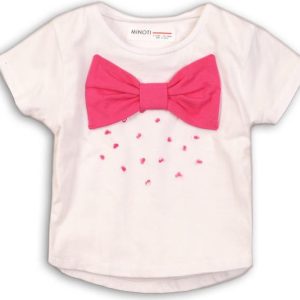 Tričko dívčí s krátkým rukávem, Minoti, Funhouse 8, bílá – 86/92 | 18-24m
