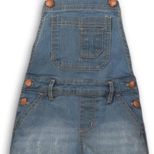 Kraťasy dívčí džínové s laclem, Minoti, Kenya 8, modrá – 92/98 | 2/3let