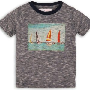 Tričko chlapecké s krátkým rukávem, Minoti, Club 3, šedá – 68/80 | 6-12m