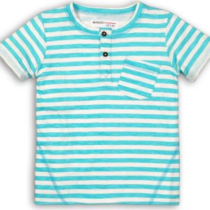 Tričko chlapecké s krátkým rukávem, Minoti, Eco 7, modrá – 68/80 | 6-12m