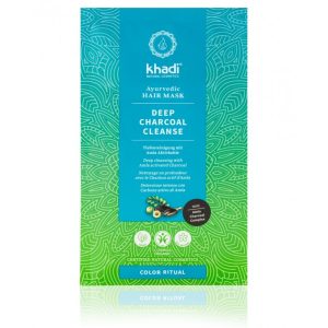 Khadi Vlasová maska Hloubkové čištění aktivním uhlím 50g