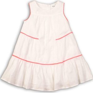 Šaty dívčí bavlněné, Minoti, Hut 1, bílá – 92/98 | 2/3let