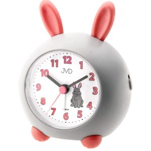 JVD SRP911.3 – Dětský budík s pohádkovým králíčkem v pastelových barvách