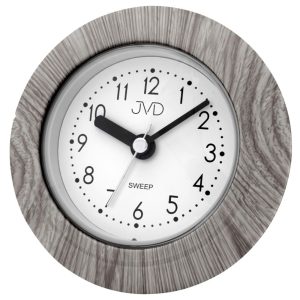 JVD SH33.4 – Malé vlhkotěsné hodiny s imitací dřeva