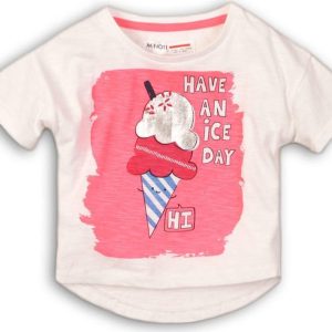 Tričko dívčí s krátkým rukávem, Minoti, Hut 6, bílá – 68/80 | 6-12m