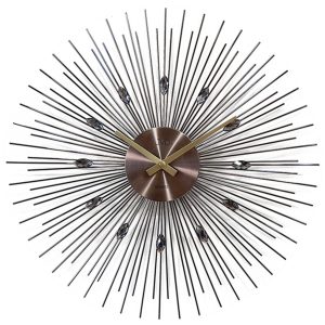 JVD HT431.2 – Designové hodiny v paprskovém designu se skleněnými doplňky