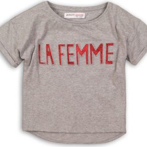 Tričko dívčí s krátkým rukávem, Minoti, Union 2, šedá – 152/158 | 12/13let