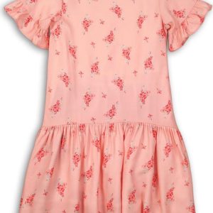 Šaty dívčí bavlněné, Minoti, PEACHY 11, růžová – 116/122 | 6/7let